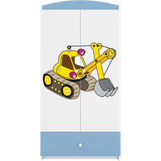 Kocot Kids Babydreams garderobeskab gravemaskine, 2 låger, 1 skuffe laminat