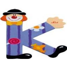Wooden Letter K Clown
