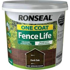 Ronseal dark oak fence paint Ronseal 5L One Coat Fence