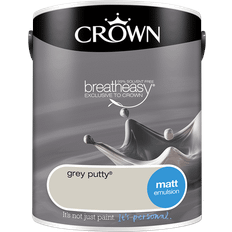 Crown Walls & Ceilings Matt Emulsion Putty Wall Paint, Ceiling Paint Grey