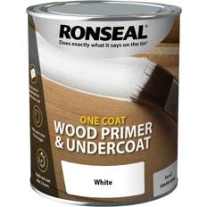 Ronseal One Coat Wood Primer Undercoat White 0.75L
