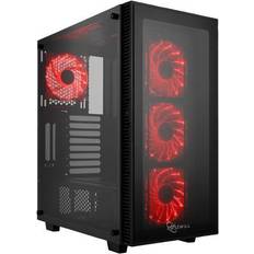 Computer Cases Rosewill Cullinan Mx-Red Tempered Glass