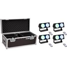 Studio & Belysning Eurolite EUROLITE Set 4x LED CBB-2 COB RGB Bar Case
