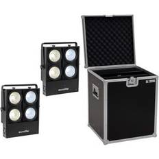 Studio & Belysning Eurolite EUROLITE Set 2x Audience Blinder 4x100W LED COB CW/WW Case