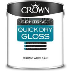 Crown Gloss, 2.5L Contractors Quick Dry White