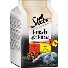 Sheba fresh & fine Sheba 6 Fresh & Fine portionspåsar till sparpris! - Fin mångfald