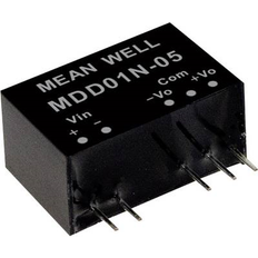 Ukategoriseret Mean Well MDD01N-12, 21,6 26,4 V, 1 W, 12 V, -0,042 A, RoHS, 3000 stk