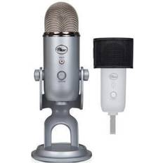 Blue yeti pop filter Blue Microphones Yeti USB Microphone (Silver) Bundle with Pop Filter