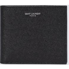 Saint Laurent Tegnebøger Saint Laurent Pebble-Grain Leather Billfold Wallet - Black