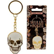 Wallets & Key Holders Puckator Fun Collectable Skulls & Roses Enamel Keyring