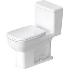 Duravit Water Toilets Duravit D-Code 1-piece 1.28 GPF Single Flush Elongated Toilet in White Seat Not Included