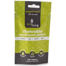 Fluor tabletter Eco Living Mundskyl Tabletter Refill Peppermint Fluor