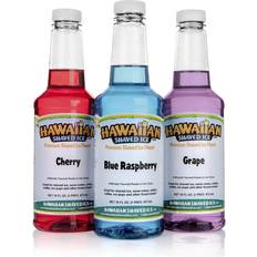 Blue raspberry syrup Hawaiian Shaved Ice 3 Flavor Syrup Pack Pints