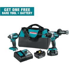 Makita hammer drill cordless Makita 18V LXT Lithium-Ion Brushless Cordless 2-Piece Combo Kit (Hammer Drill/Impact Driver) 4.0Ah