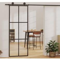 vidaXL Sliding door with ESG Skydedør Klart glas (x)