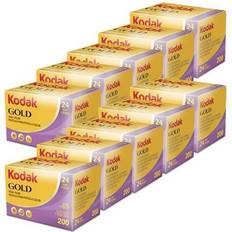 Camera Film Kodak 10 Units GOLD 200 Color Negative Film 35mm Roll Film, 24 Exposures