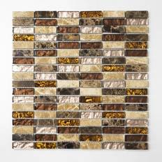 Guld Mosaik HUH Mosaik glas med natursten XCM SM18 30x30cm