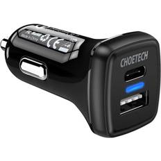 Choetech oplader Choetech 38W QC3.0+PD20W Car Charger