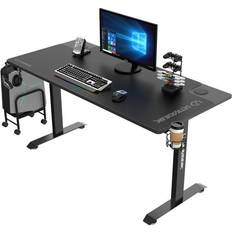 Ultradesk MOMENTUM, Lige, Friform facon, Spil, Sort, 1520 mm, 700