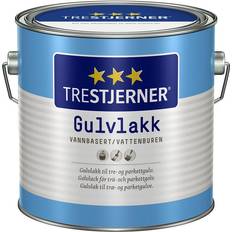 Halvblank - Træbeskyttelse Maling Trestjerner Floor varnish Water Based Træbeskyttelse Transparent 3L