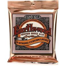 Ernie Ball Earthwood Custom Light Phosphor Bronze 12-String Acoustic Guitar Strings 10-48