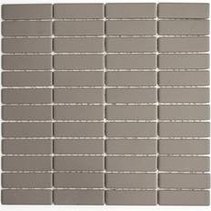 Glas Mosaik HUH Mosaik Stick Uni Grey Unglased Antislip R10 Cu St 031 Pris/A