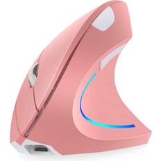 Pink Standard Mice Honeexy Vertical Mouse, Right Handed 2.4GHz