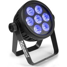 Machines de Fête BeamZ Professional BAC500 Eclairage de soirée DJ Projecteur PAR 7x LED RVBA UV-CB/BB noir