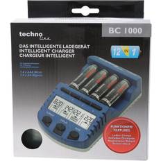 Technoline BC1000 Schnell-Ladegerät mit LCD-Display