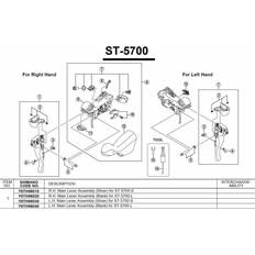 Shimano 105 5700 Shimano 105 Skiftegrebsenhed højre ST-5700-L