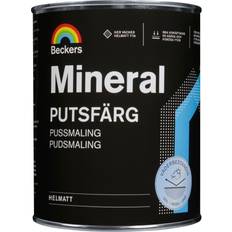 Beckers Mineral Putsfärg Utevit Putsfasadfärg Vit 1L