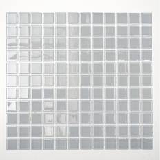 Glas mosaik fliser HUH Mosaik glas CM 4021 ljusgrå 30,2x32,7