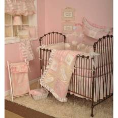 Cotton Bed Set Tale Heaven Sent Girl Pink Tye Dye Cotton Fitted Baby Crib Sheet