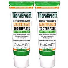 TheraBreath Fresh Toothpaste fluoride Free Formula Mild Mint