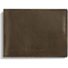 Shinola Slim Navigator Distressed Leather Bi Fold Wallet