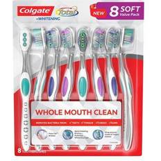 Toothbrushes Colgate Total + Whitening Toothbrush, Soft 8 pk.