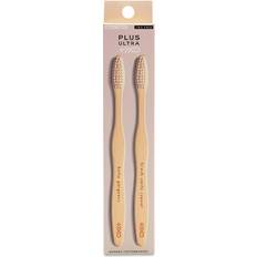 Plus Ultra Plus Ultra Adult Bamboo Toothbrush, 2-pack 2