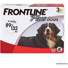 Frontline flea and tick FRONTLINE Plus Flea Tick Treatment 89-132 Pounds, 3