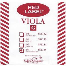 Super Sensitive Super Sensitive Red Label Viola G String Intermediate