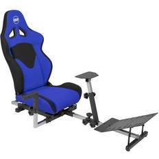 Fanatec OpenWheeler GEN3 Racing Wheel Stand Cockpit Blue on BLACK Fits All Logitech G923 G29 G920 Thrustmaster Fanatec