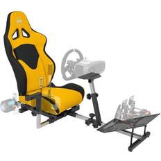 Fanatec OpenWheeler GEN3 Racing Wheel Stand Cockpit Yellow on BLACK Fits All Logitech G923 G29 G920 Thrustmaster Fanatec Wheels