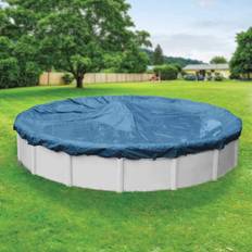 21 ft round pool Pool Mate Heavy-Duty 21 ft. Round Imperial Blue Winter Cover