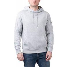 Calvin Klein Monogram Sleeve Badge Hoodie - Grey