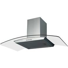 Curved glass chimney hood 90cm SIA CGH90SS 90cm