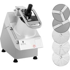 Gemüsemühlen & Minihacker Royal Catering Elektrischer Gemüseschneider 750 W 5 Messerscheiben