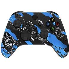 Xbox one controller wireless blue Wireless Controller for Microsoft Xbox Series X/S & Xbox One Custom Soft Touch Feel Custom Xbox Series X/S Controller (X/S Blue Splatter)