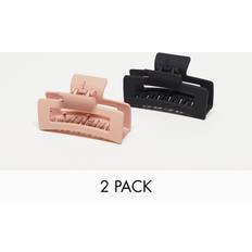 Hiustarvikkeet Hair Rectangle Matte Clip 2 pack-No colour