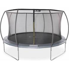 Trampolines Trampoline rond ø 430cm gris avec filet de protection intérieur Venus Inner Nouveau modèle trampoline de jardin 4.30m 430 cm Design Qualité