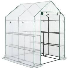 Invernaderos Pequeños Greenhouse PE 5x5ft with 3