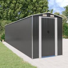 vidaXL haveskur 192x855x223 galvaniseret antracitgrå